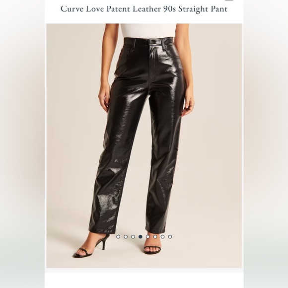 Abercrombie Curve Love Patent Leather Pants - Picture 1 of 3